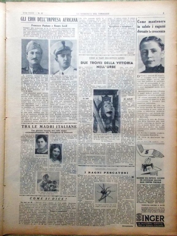 La Domenica del Corriere 21 Marzo 1937 Mussolini in Libia … | Immagine Gallery 2