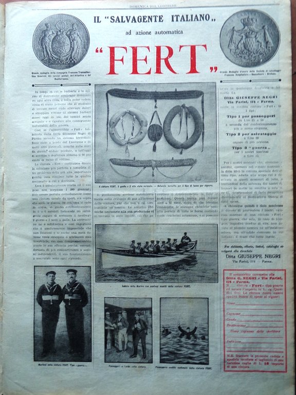 La Domenica del Corriere 21 Novembre 1915 WW1 Conquista Col …