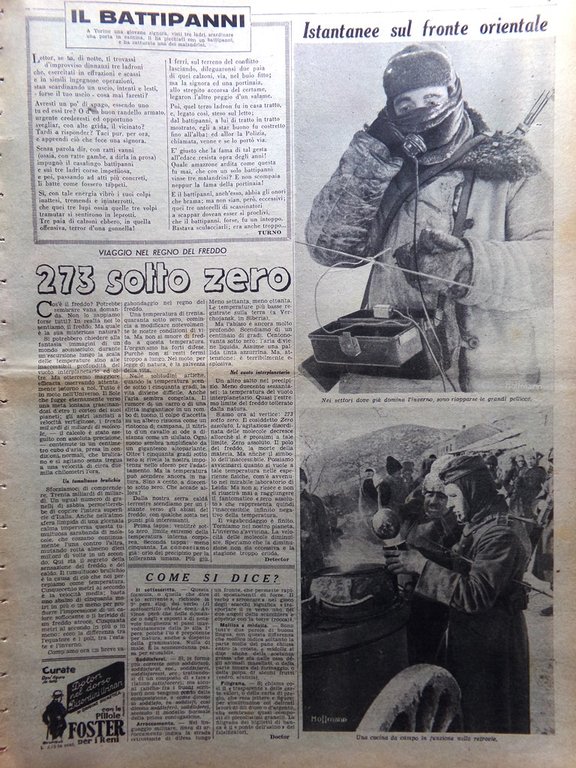 La Domenica del Corriere 21 Novembre 1943 WW2 Kamikaze Scuole …