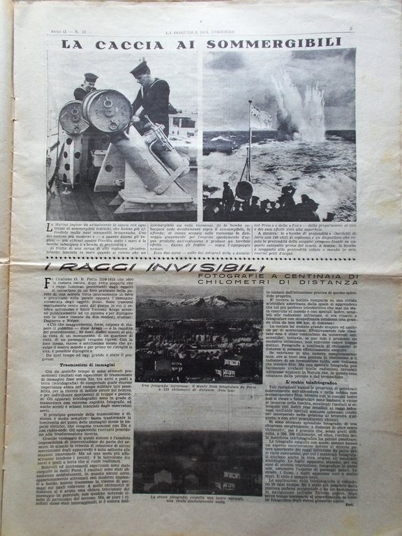 La Domenica del Corriere 21 Ottobre 1939 WW2 Kurdistan Sommergibili …