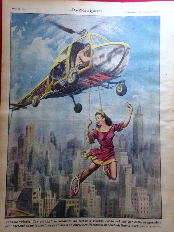 La Domenica del Corriere 21 Ottobre 1951 Campionato Serie B …