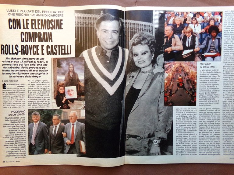 La Domenica del Corriere 21 Settembre 1989 Helmsley Muti Bakker …