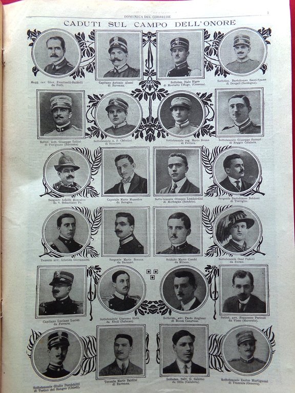 La Domenica del Corriere 22 Agosto 1915 WW1 D'Annunzio su …