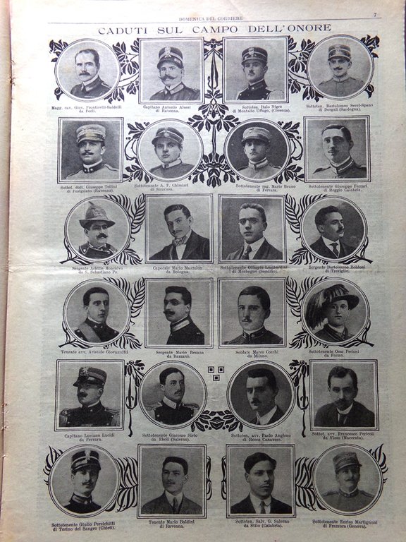 La Domenica del Corriere 22 Agosto 1915 WW1 D'Annunzio su …