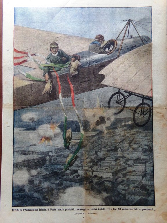 La Domenica del Corriere 22 Agosto 1915 WW1 D'Annunzio su …