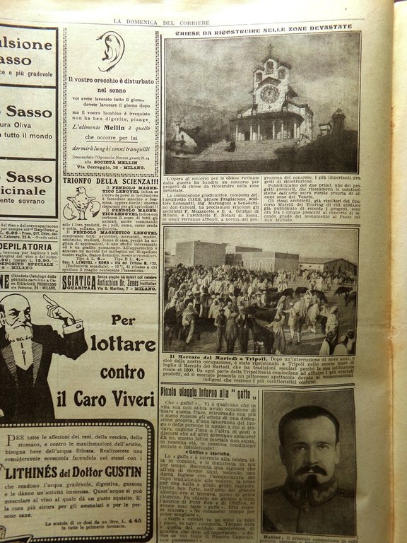 La Domenica del Corriere 22 Agosto 1920 Bob Spears Gare …