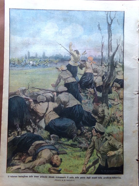 La Domenica del Corriere 22 Agosto 1920 Bob Spears Gare …