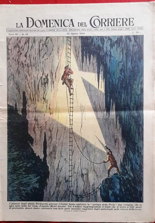 La Domenica del Corriere 22 Agosto 1954 Martine Carol Cleopatra …