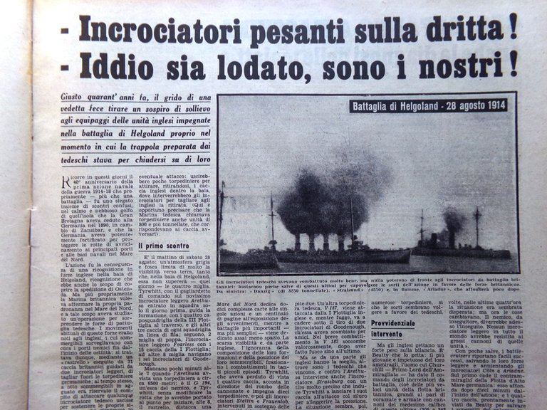 La Domenica del Corriere 22 Agosto 1954 Martine Carol Cleopatra …