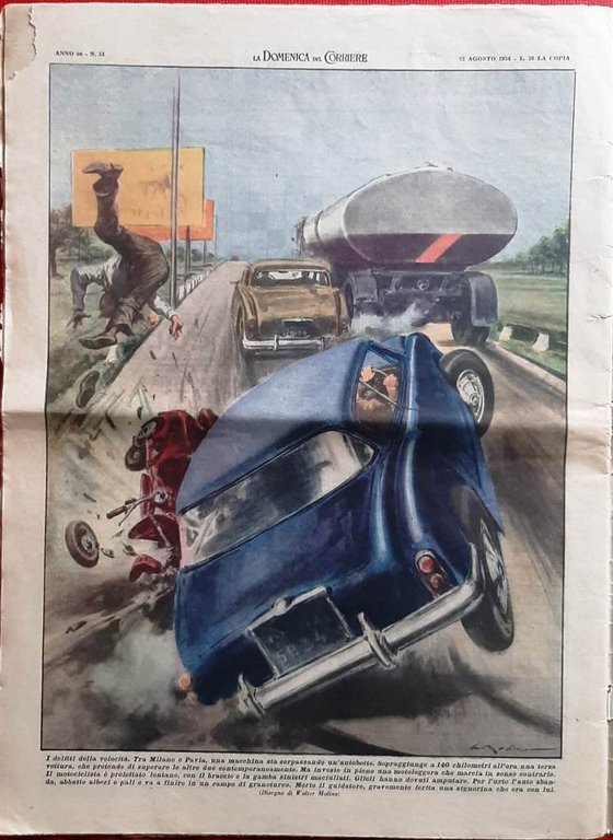 La Domenica del Corriere 22 Agosto 1954 Martine Carol Cleopatra …