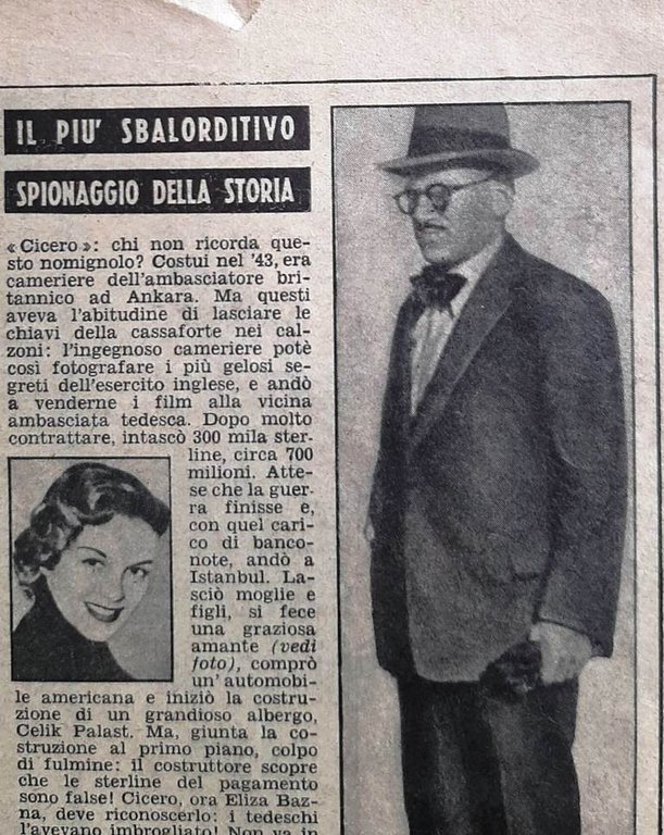 La Domenica del Corriere 22 Agosto 1954 Martine Carol Cleopatra …