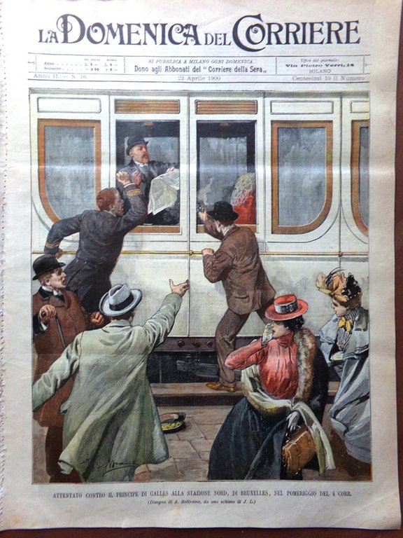 La Domenica del Corriere 22 Aprile 1900 Passione Murcia Principe …