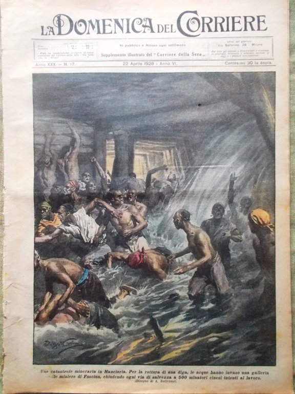 La Domenica del Corriere 22 Aprile 1928 Umberto Nobile Littoria … | Immagine Gallery 1