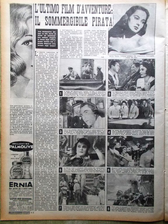 La Domenica del Corriere 22 Aprile 1951 Elisabetta Persia D'Annunzio …