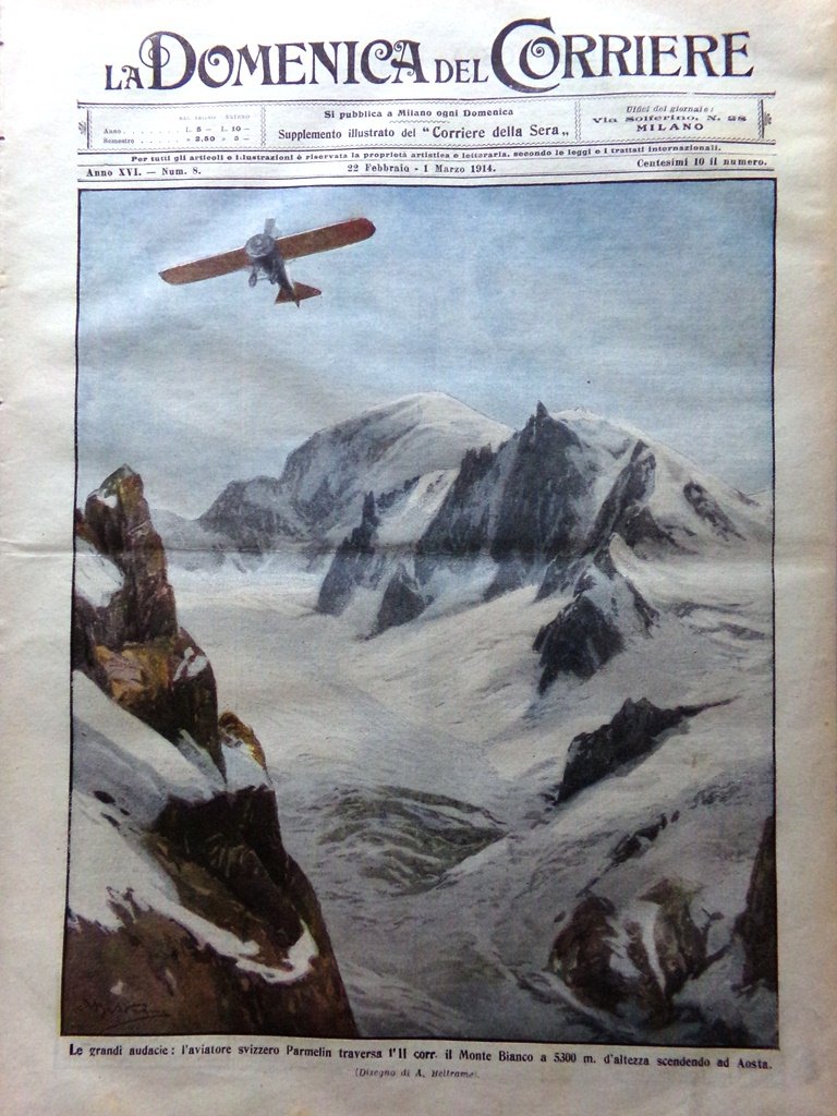 La Domenica del Corriere 22 Febbraio 1914 Crisi Acqua Dolci …