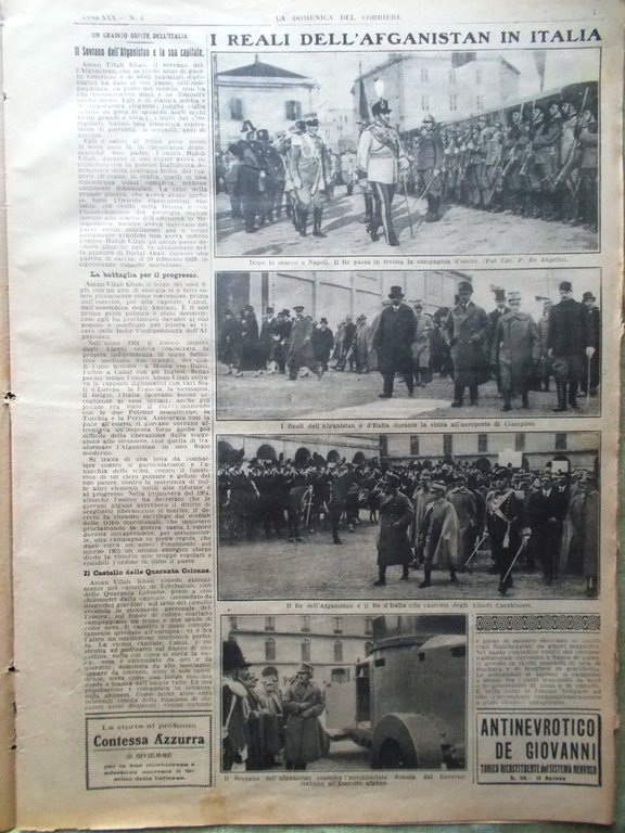 La Domenica del Corriere 22 Gennaio 1928 Inondazione Londra Valentino …