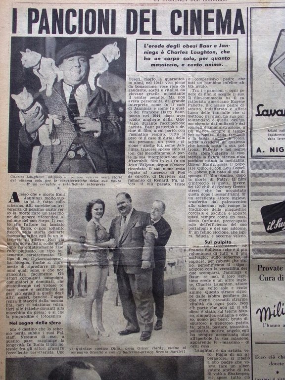 La Domenica del Corriere 22 Gennaio 1950 Rina Fort Laurel …