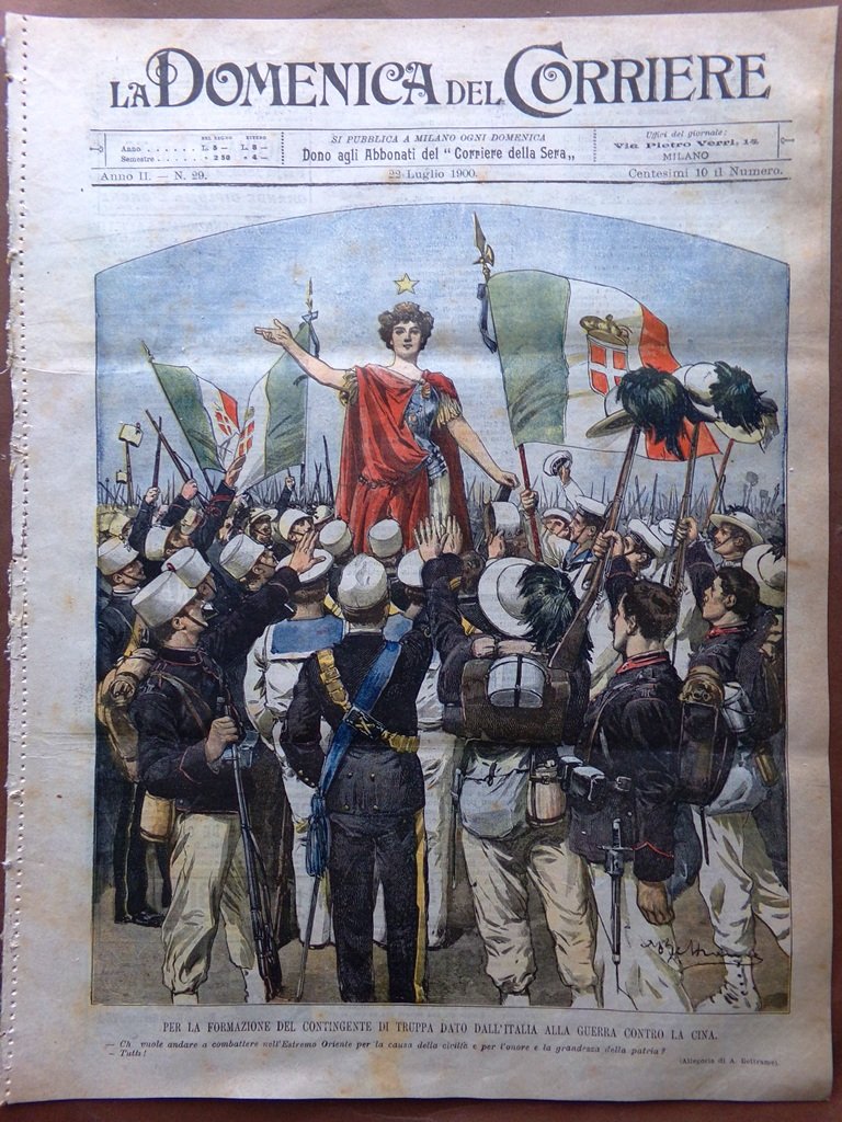 La Domenica del Corriere 22 Luglio 1900 Guerra Cina Vittorio …