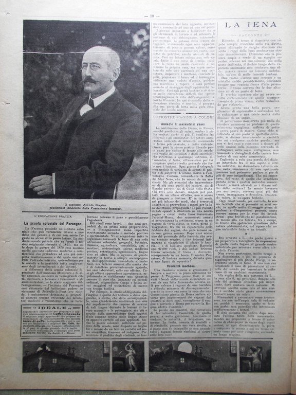La Domenica del Corriere 22 Luglio 1906 Terrore Russia Dreyfus …