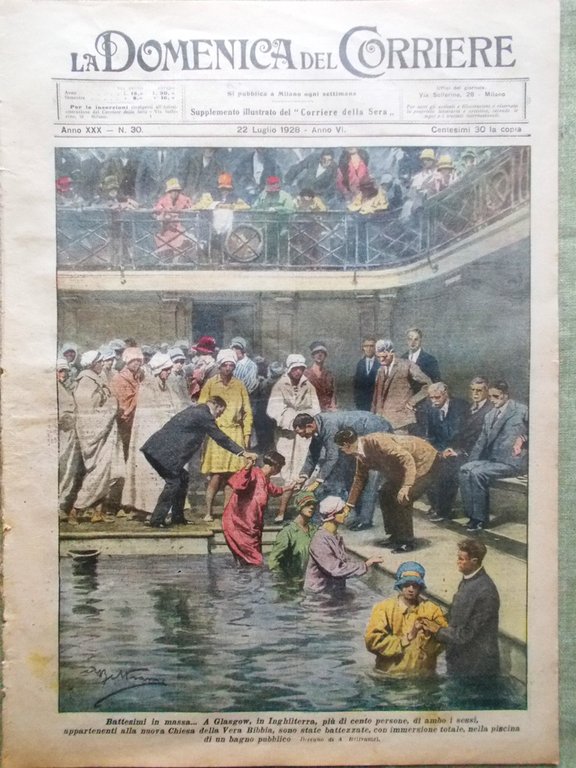 La Domenica del Corriere 22 Luglio 1928 Spedizione K2 Ritorno … | Immagine Gallery 1