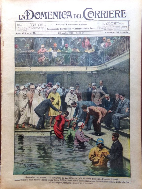 La Domenica del Corriere 22 Luglio 1928 Spedizione K2 Ritorno …