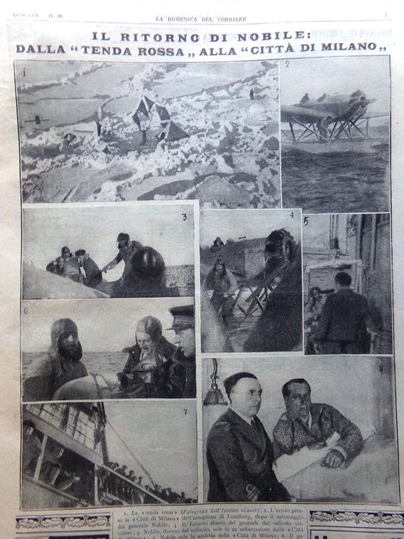 La Domenica del Corriere 22 Luglio 1928 Spedizione K2 Ritorno …