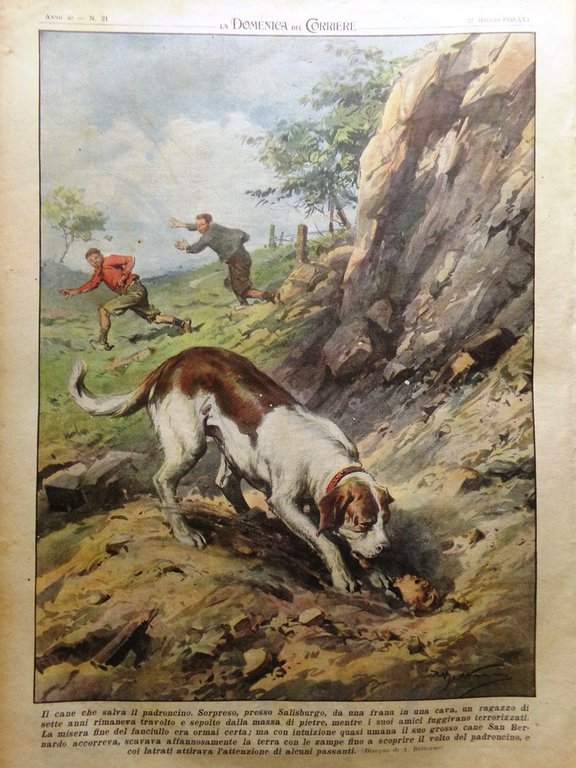 La Domenica del Corriere 22 Maggio 1938 Duce Dinamite Giro … | Immagine Gallery 3