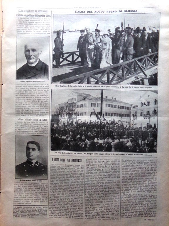 La Domenica del Corriere 22 Marzo 1914 Suffragetta Londra Castello …