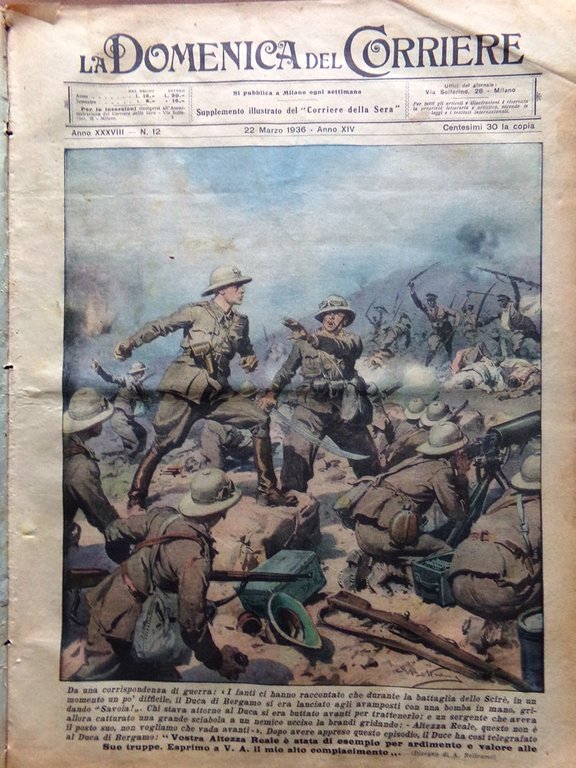 La Domenica del Corriere 22 Marzo 1936 Mori Enrico Caruso … | Immagine Gallery 1