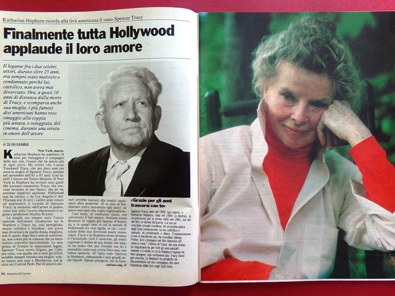 La Domenica del Corriere 22 Marzo 1986 Oliva Tolstoj Hepburn …