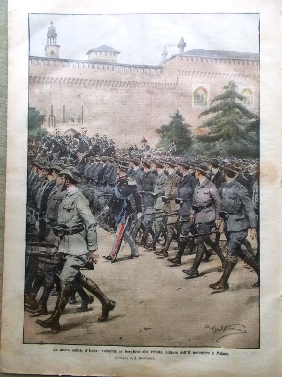 La Domenica del Corriere 22 Novembre 1914 WW1 Colautti Pane …