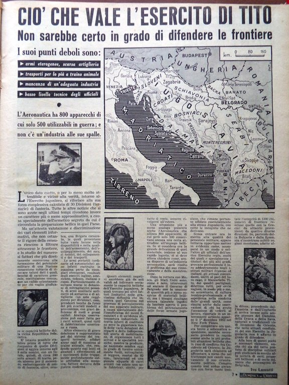 La Domenica del Corriere 22 Novembre 1953 Cristo Fruttuoso Vittorino …
