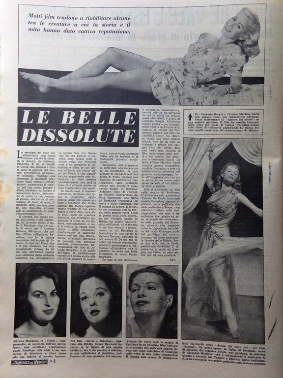 La Domenica del Corriere 22 Novembre 1953 Cristo Fruttuoso Vittorino …