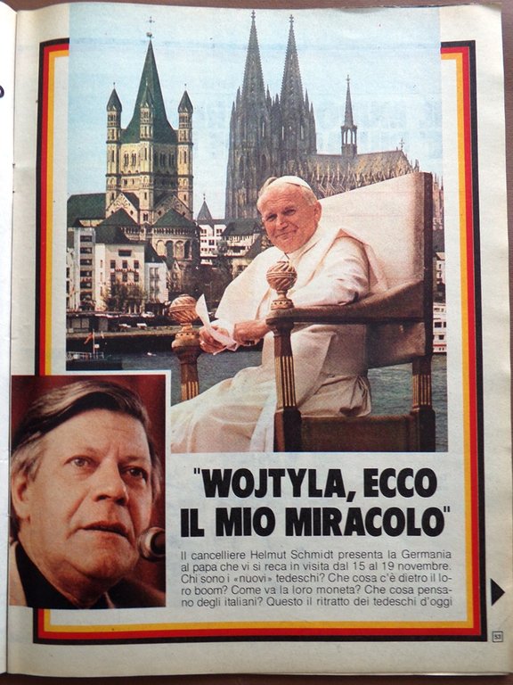La Domenica del Corriere 22 Novembre 1980 Caso Moro Papa …