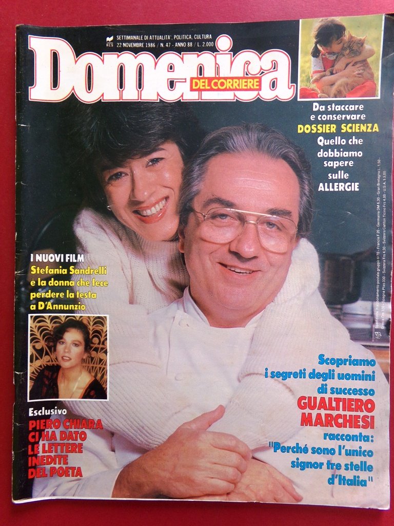 La Domenica del Corriere 22 Novembre 1986 Montanelli D'Acquisto Leigh …