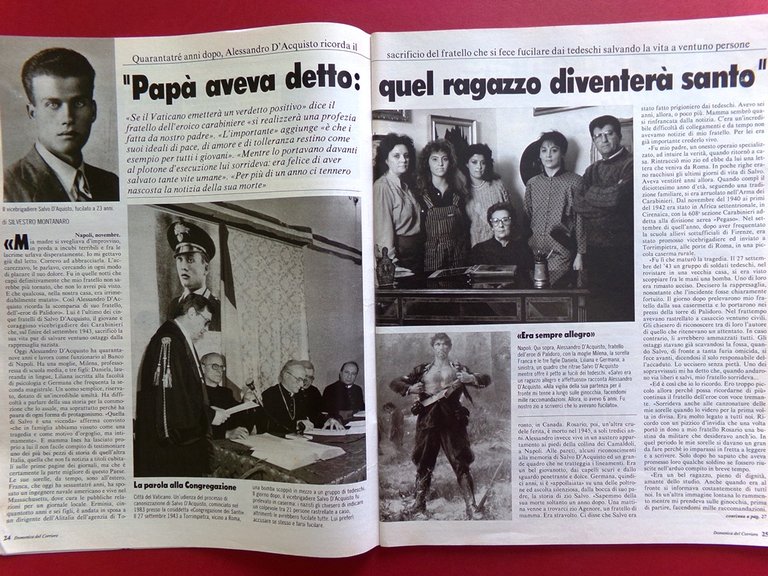 La Domenica del Corriere 22 Novembre 1986 Montanelli D'Acquisto Leigh …