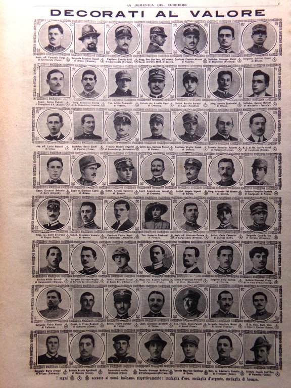 La Domenica del Corriere 22 Ottobre 1916 WW1 Zeppelin Carso …