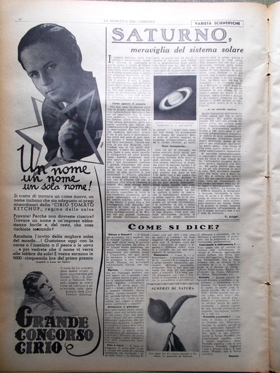 La Domenica del Corriere 22 Ottobre 1938 Missionario Meazza Saturno … | Immagine Gallery 2