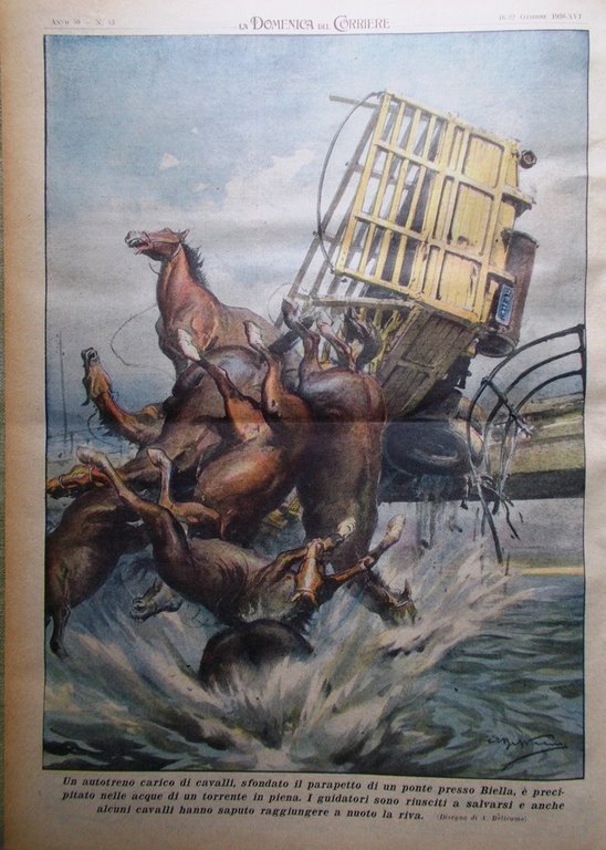 La Domenica del Corriere 22 Ottobre 1938 Missionario Meazza Saturno … | Immagine Gallery 3