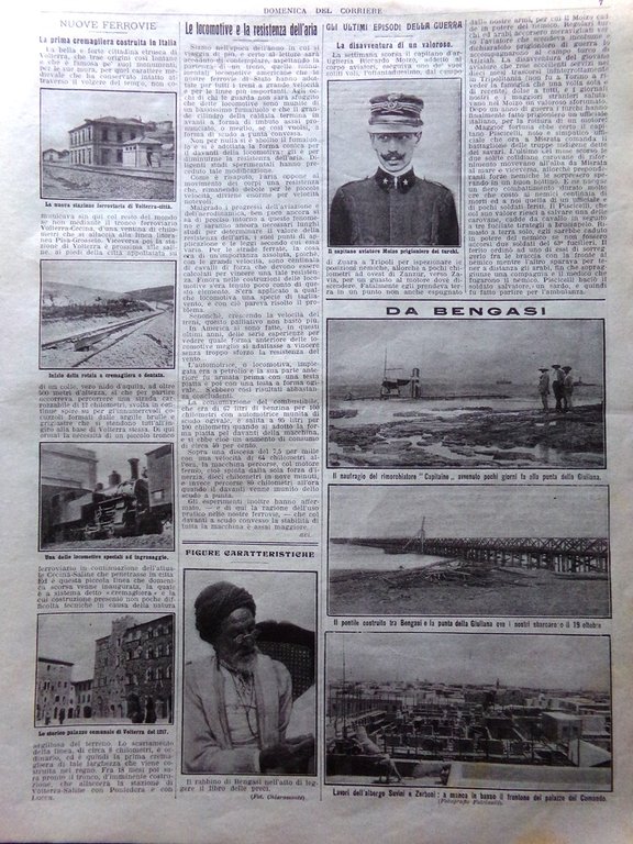 La Domenica del Corriere 22 Settembre 1912 Marcianise Volterra Hammerfest …