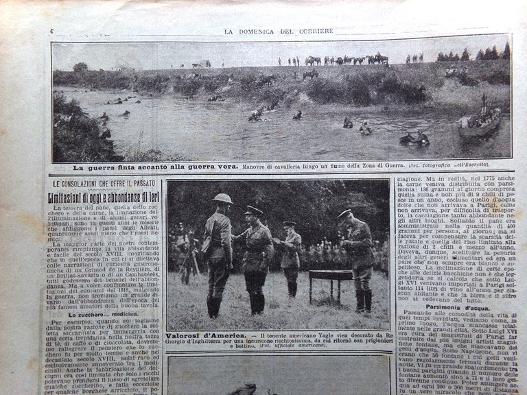 La Domenica del Corriere 22 Settembre 1918 WW1 Martino Veduti …