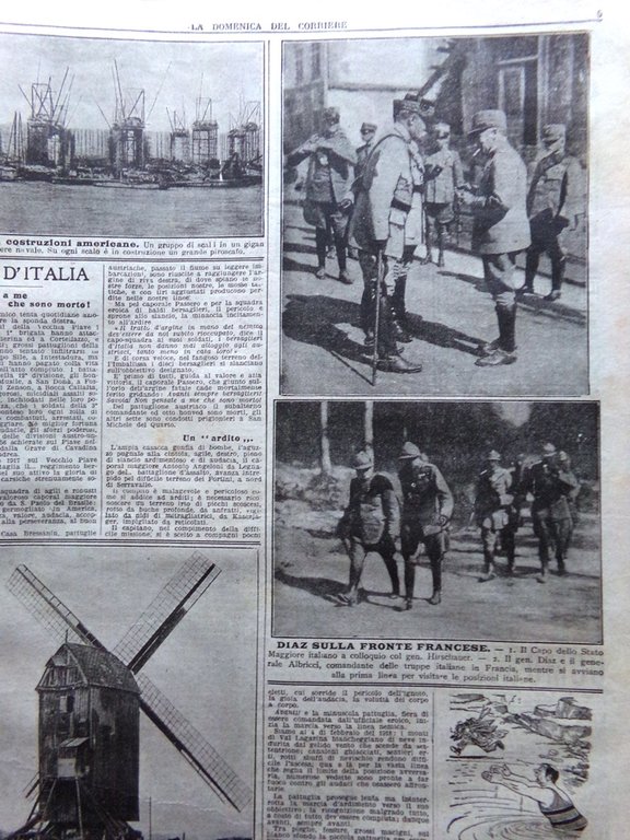 La Domenica del Corriere 22 Settembre 1918 WW1 Martino Veduti …