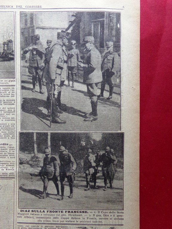 La Domenica del Corriere 22 Settembre 1918 WW1 Martino Veduti …