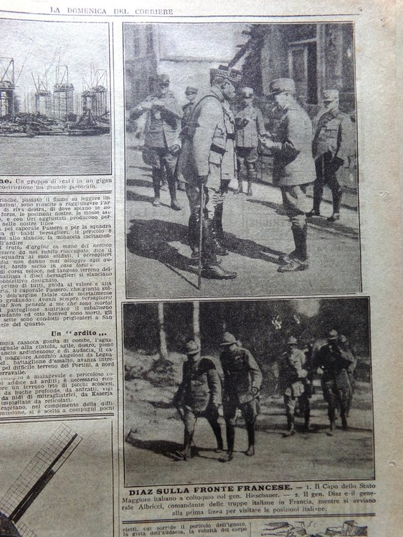 La Domenica del Corriere 22 Settembre 1918 WW1 Martino Veduti …