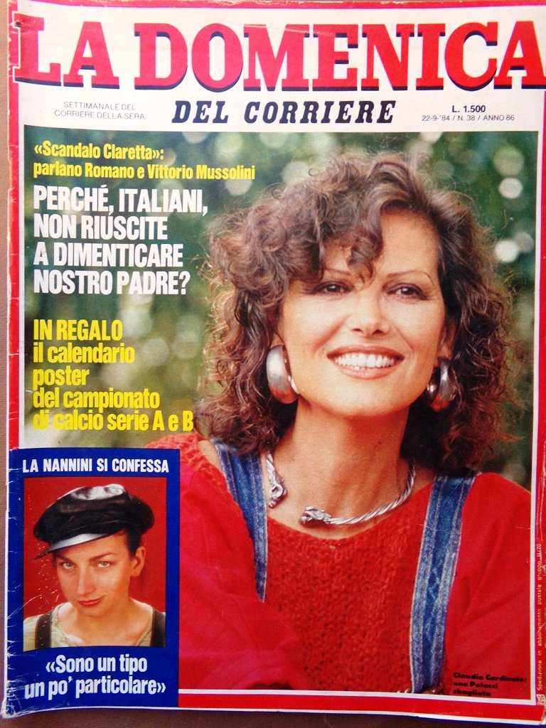 La Domenica del Corriere 22 Settembre 1984 Cuore Moses Nannini …