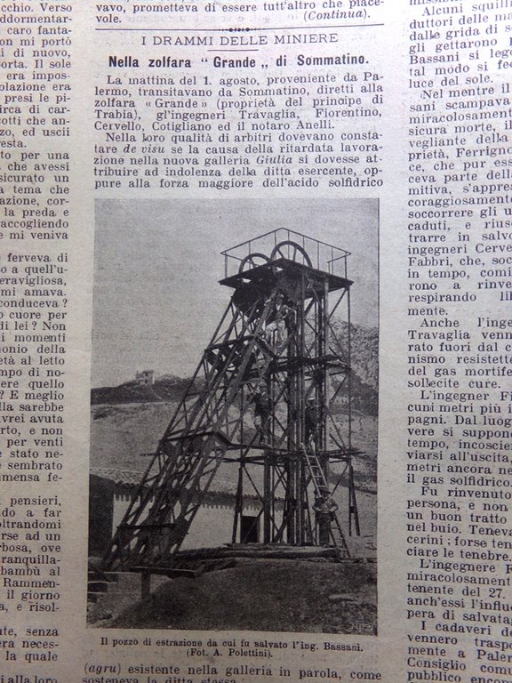 La Domenica del Corriere 23 Agosto 1903 Piedini Cinesi Zolfara …