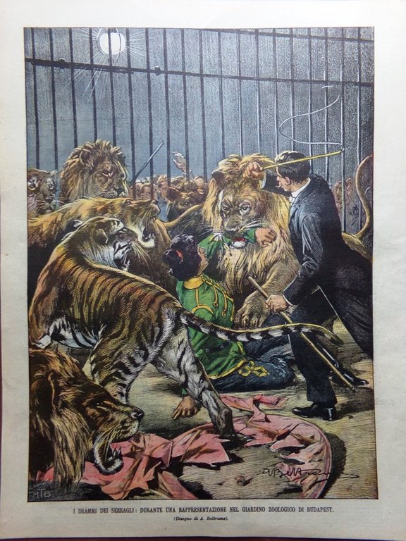 La Domenica del Corriere 23 Agosto 1903 Piedini Cinesi Zolfara …