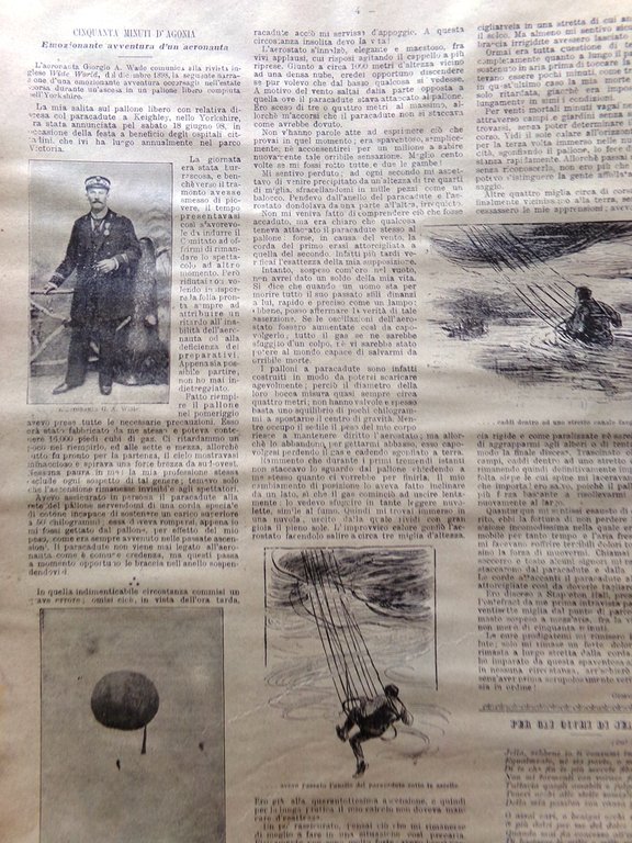 La Domenica del Corriere 23 Aprile 1899 Stella Telegrafo Marconi …