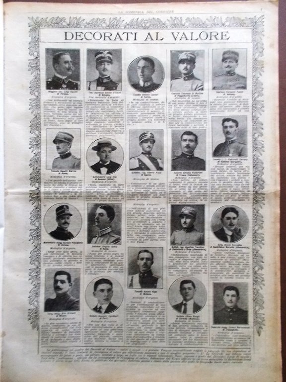 La Domenica del Corriere 23 Aprile 1916 WW1 Cristo di …