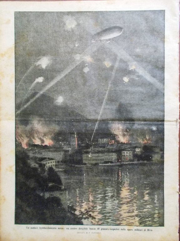 La Domenica del Corriere 23 Aprile 1916 WW1 Cristo di …